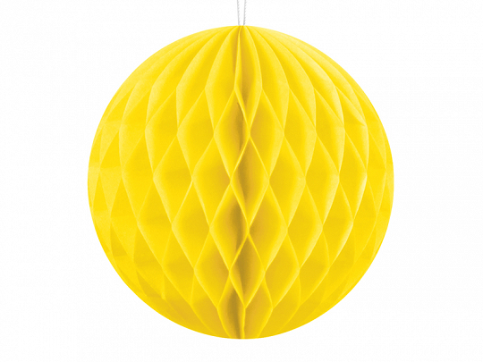 Obrázek k výrobku 21035 - Partydeco Dekoratívna papierová guľa žltá (10 cm)