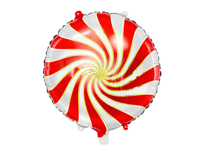 Obrázek k výrobku 21017 - PartyDeco Fóliový balón Cukrík červeno- žlto-biely