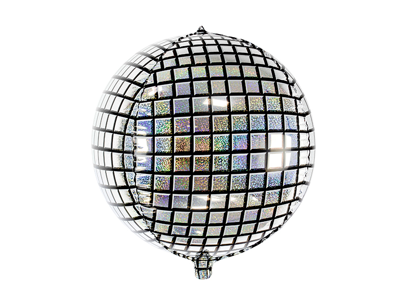 Obrázek k výrobku 21345 - PartyDeco Fóliový balón Disko guľa (40 cm)