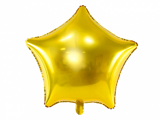 Obrázek k výrobku 20893 - PartyDeco Fóliový balón Hviezda zlatá (48 cm)