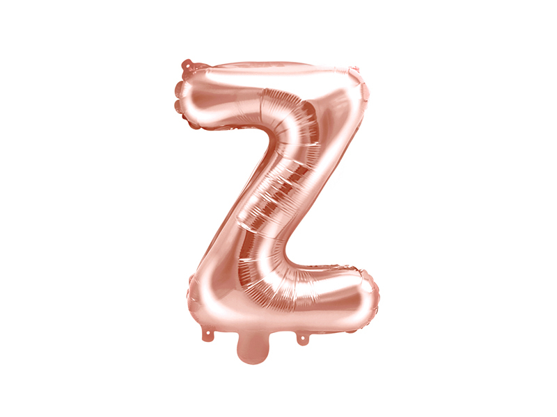 Obrázek k výrobku 21578 - PartyDeco Fóliový balón písmeno \"Z\" ružové zlato (35 cm)