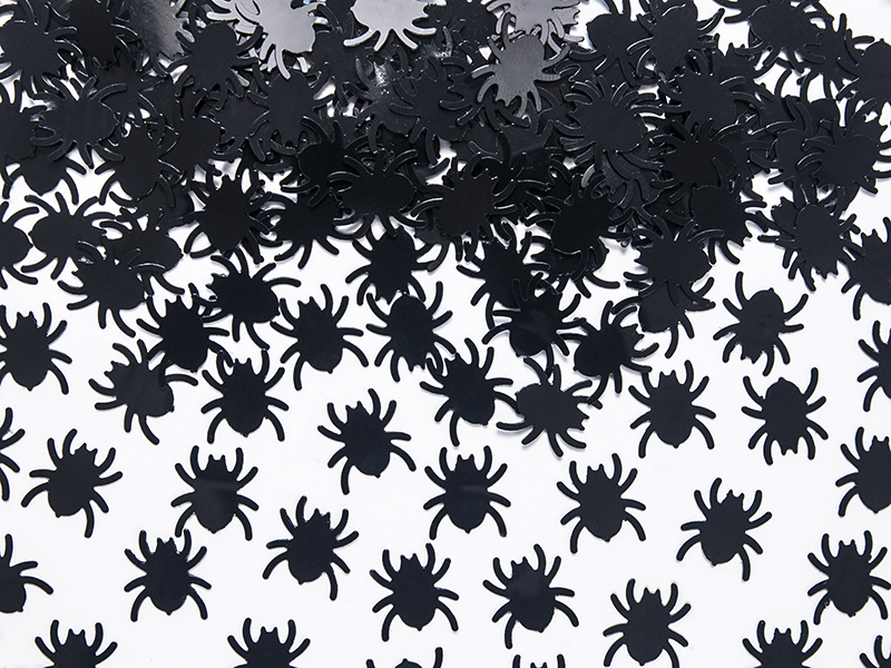 Obrázek k výrobku 21005 - PartyDeco  Konfety Pavúky  čierne (15 g)