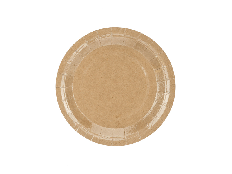 Obrázek k výrobku 20305 - PartyDeco papierové taniere hnedé potiahnuté (6 ks)