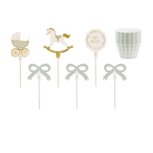 Obrázek k výrobku 26822 - PartyDeco Sada na muffiny Oh Baby, mix