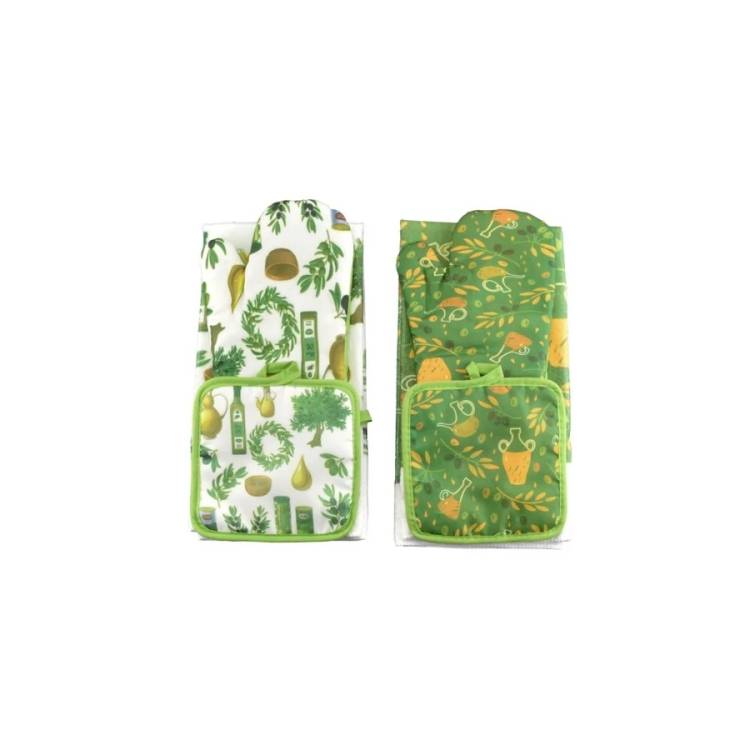 Obrázek k výrobku 27001 - Perfect Home – sada kuchynskej chňapky, podložky pod hrniec a utierky (3 ks)