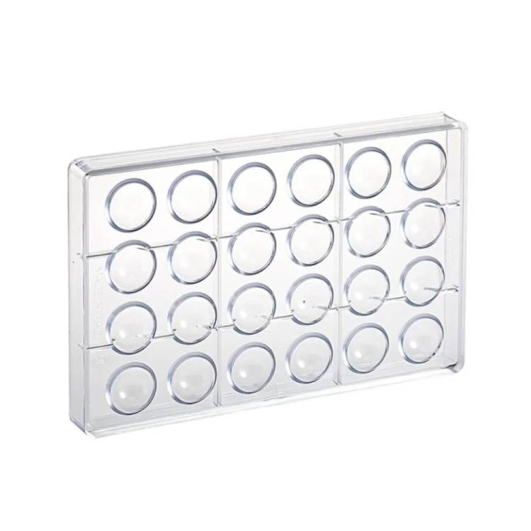 Obrázek k výrobku 27016 - Plastová forma na čokoládu Polokoule 3,3 cm