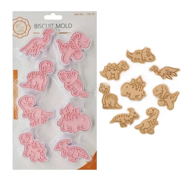 Obrázek k výrobku 26948 - Plastové vypichovače Dinosaury (8 ks)