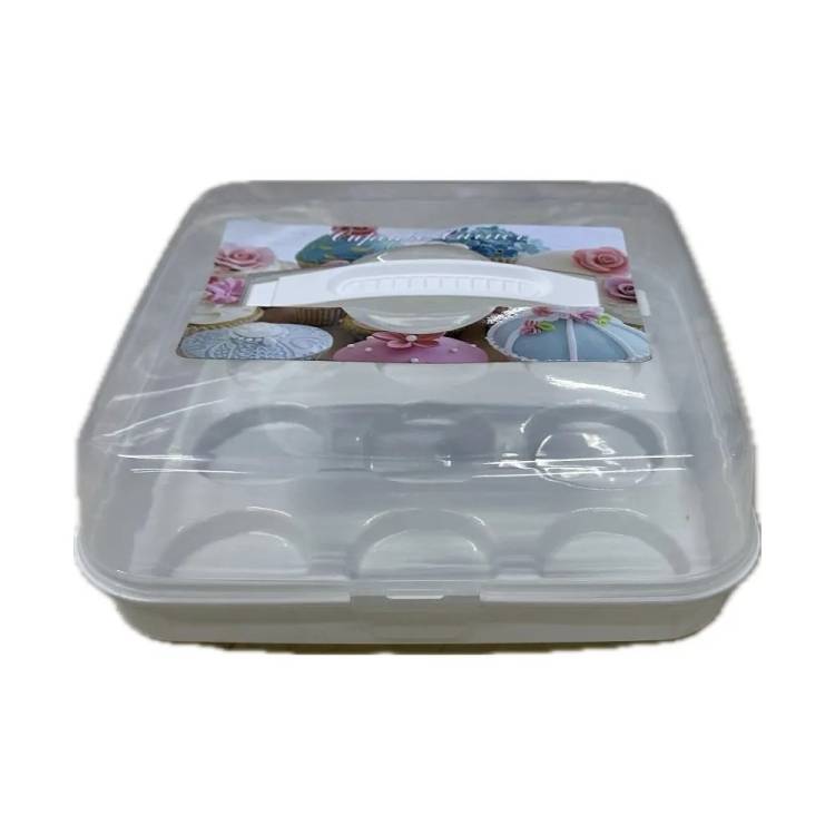 Obrázek k výrobku 27235 - Plastový box na 9 muffinou (25x25x10cm)