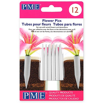 Obrázek k výrobku 25834 - PME Flower Pics  Zápichy pre aranžmá živých a umelých kvetin small (12  ks)