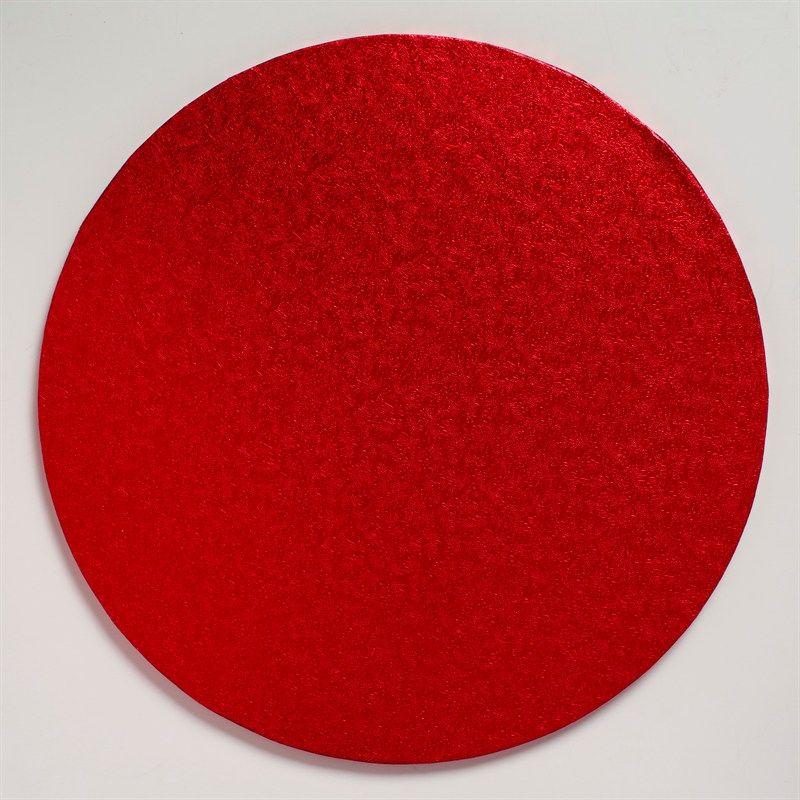 Obrázek k výrobku 18877 - Podnos Anglie PEVNÝ červený  kruh 30,4 cm 12\" (1 ks)