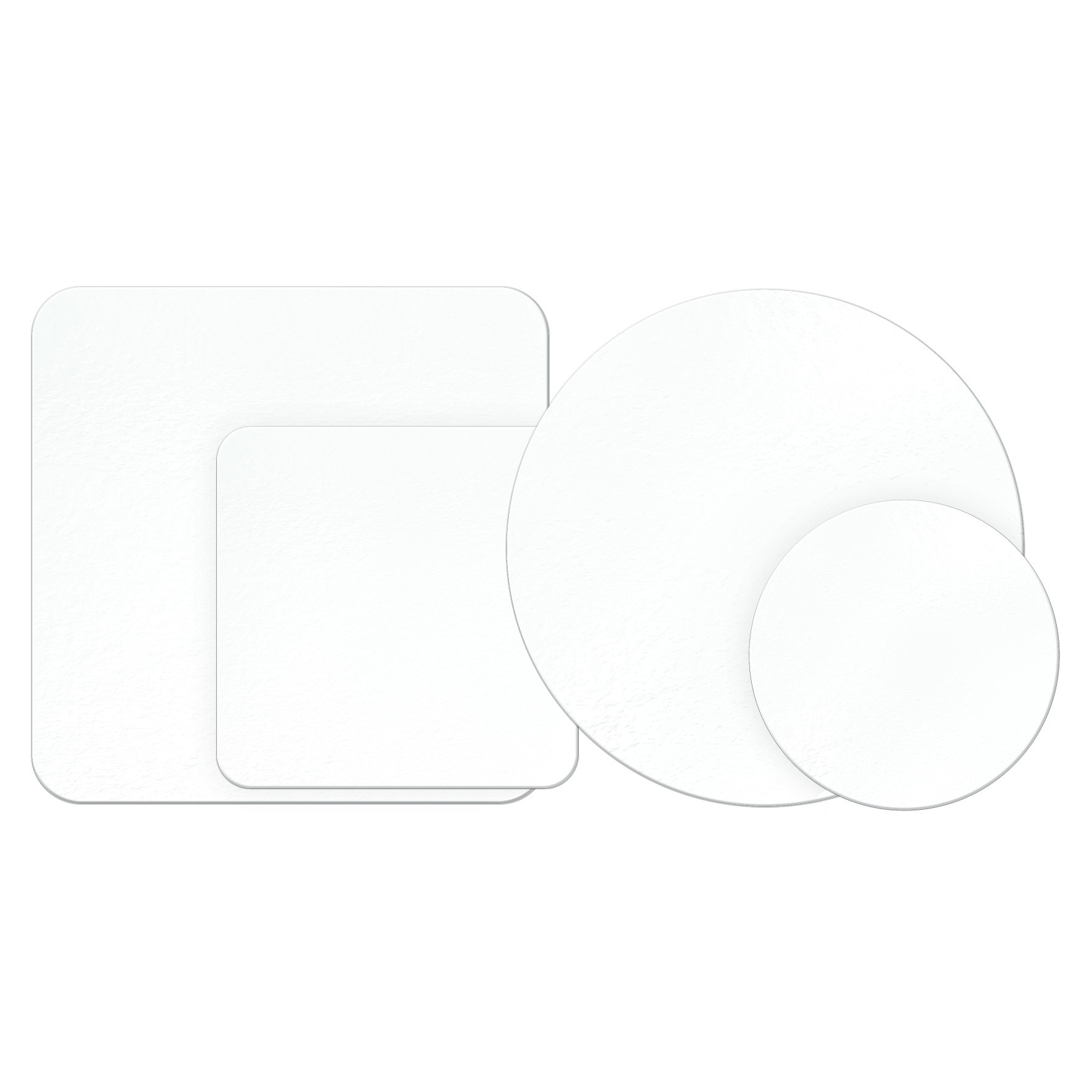 Obrázek k výrobku 20175 - Podnos bielo-čierny hrubý kruh 30 cm (1 ks)