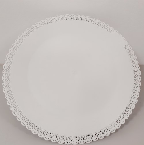 Obrázek k výrobku 19055 - Podnos plastový biely kruh 22 cm (1 ks)