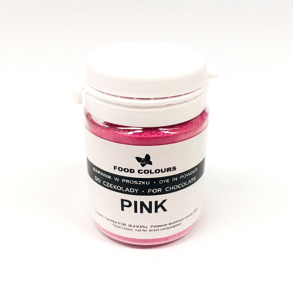 Obrázek k výrobku 14510 - Prášková barva do čokolády Food Colours Pink (20 g)