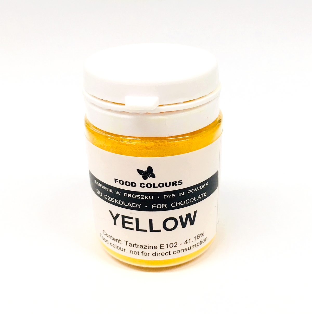 Obrázek k výrobku 14512 - Prášková barva do čokolády Food Colours Yellow (20 g)
