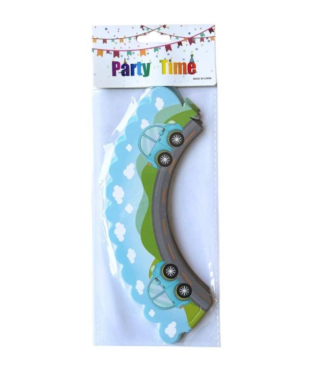 Obrázek k výrobku 27367 - Prebaly na muffiny  Modré auta (10 ks)