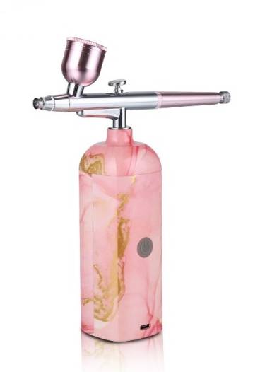 Obrázek k výrobku 25756 - Prenosná ručná airbrush sada mramorovaná ružová (1ks)