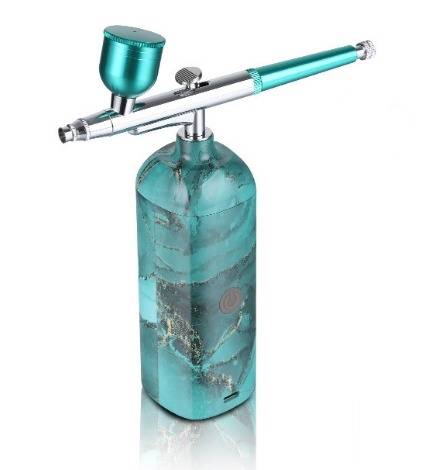 Obrázek k výrobku 25757 - Prenosná ručná airbrush sada mramorovaná zelená (1ks)