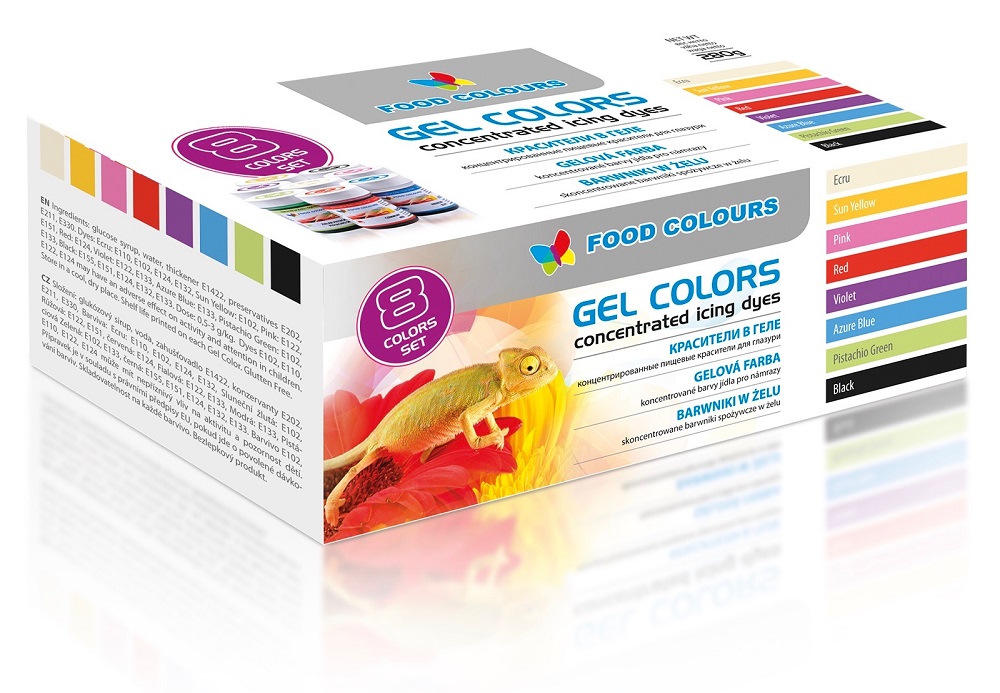 Obrázek k výrobku Sada gelových barev Food Colours (8 ks)1