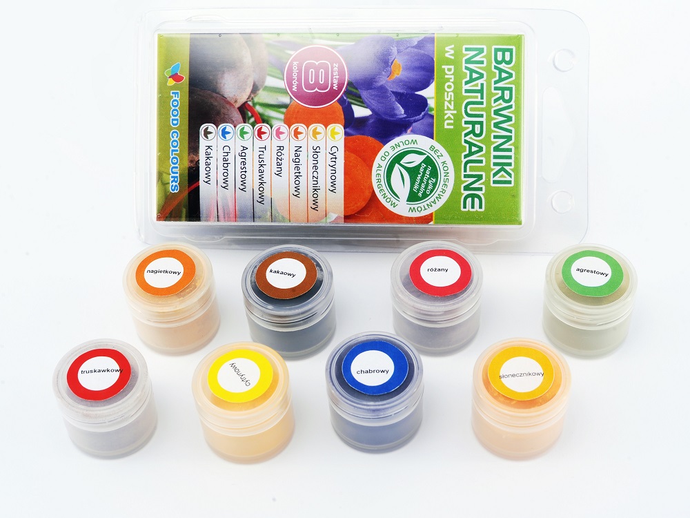 Obrázek k výrobku Sada naturalních prachových barev Food Colours (8 ks)1