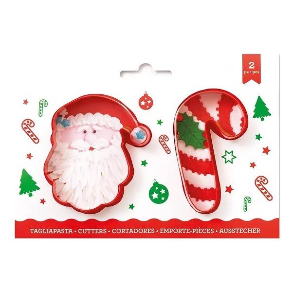 Obrázek k výrobku 27273 - Sada vykrajovačiek Santa a cukrová palička (2 ks)