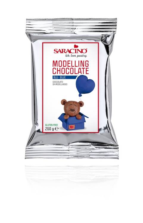 Obrázek k výrobku 25608 - Saracino Modelovacia čokoláda Saracino modrá 250 g