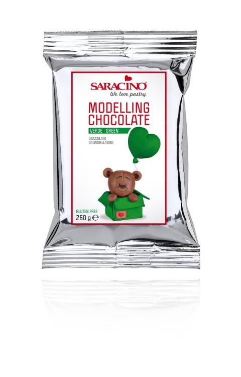 Obrázek k výrobku 25612 - Saracino Modelovacia čokoláda Saracino zelená 250 g