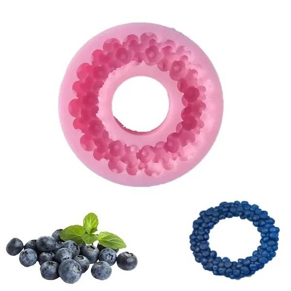 Obrázek k výrobku 27043 - Silikónová forma Čučoriedkový veniec 7,5 cm