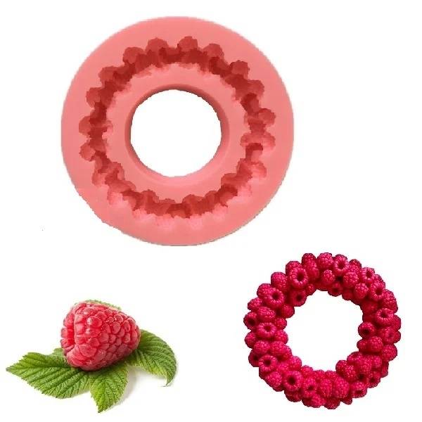 Obrázek k výrobku 27044 - Silikónová forma Malinový veniec 7,5cm