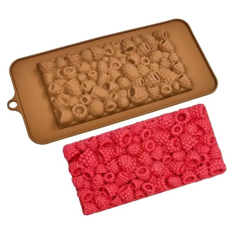Obrázek k výrobku 27012 - Silikónová forma na malinovú tabuľku