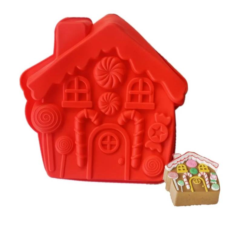Obrázek k výrobku 27405 - Silikónová forma na pečenie Vianočný domček