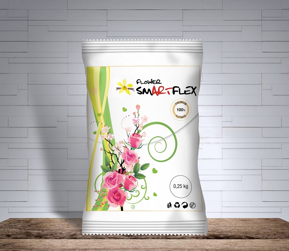 Obrázek k výrobku 17399 - Smartflex Flower Vanilka (0,25 kg) v sáčku modelovacia hmota na výrobu kvetin