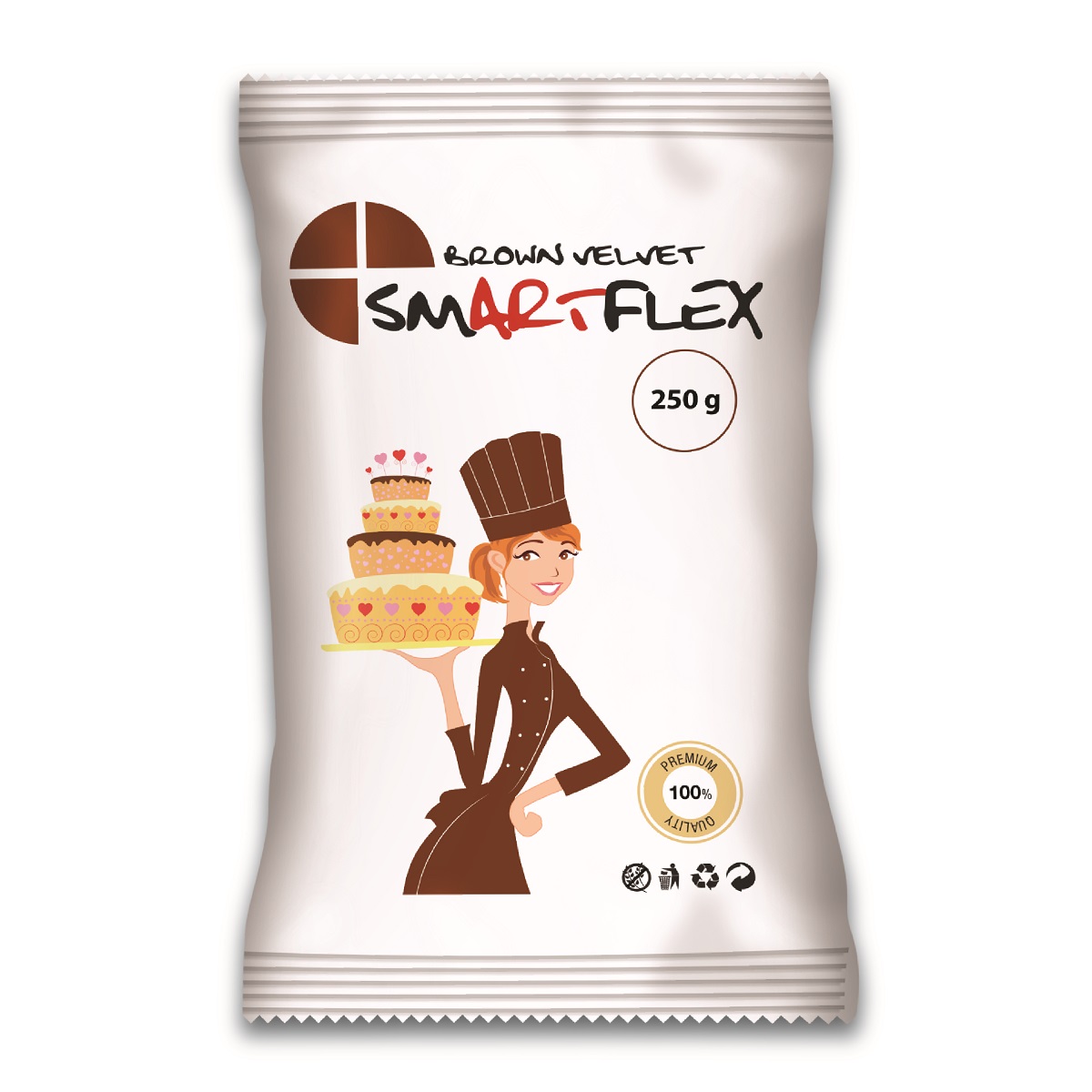 Obrázek k výrobku 17519 - Smartflex Velvet Vanilka (Brown) Hnedá v sáčku (0,25 kg)