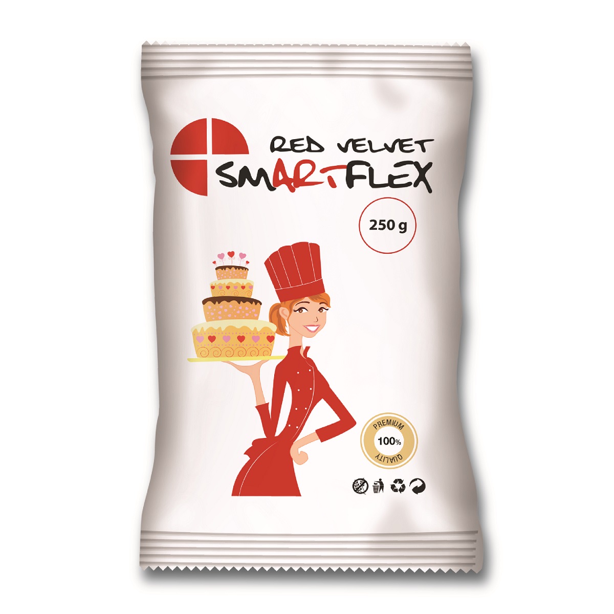 Obrázek k výrobku 17408 - Smartflex Velvet Vanilka (Red) Červená  v sáčku (0,25kg)