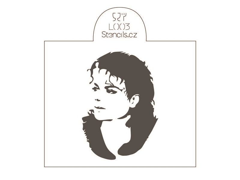 Obrázek k výrobku 16479 - Stencil Michael Jackson