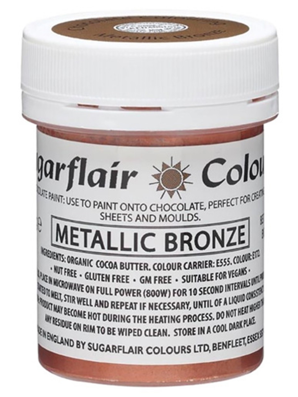 Obrázek k výrobku 23763 - Sugarflair Farba do čokolády Paint- Metallic Bronze 35g