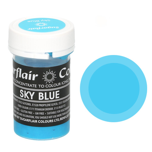 Obrázek k výrobku 19013 - Sugarflair Pastelová gélová farba Sky Blue (25 g)