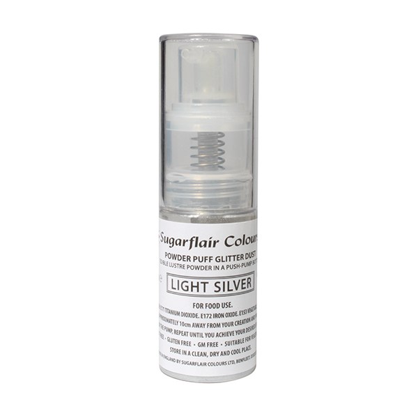 Obrázek k výrobku 21825 - Sugarflair Trblietky v rozprašovači Light Silver (10 g)