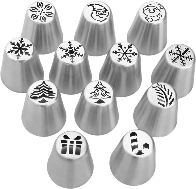 Obrázek k výrobku 27250 - Súprava trezírovacích špičiek s vianočnými motívmi (12 ks)