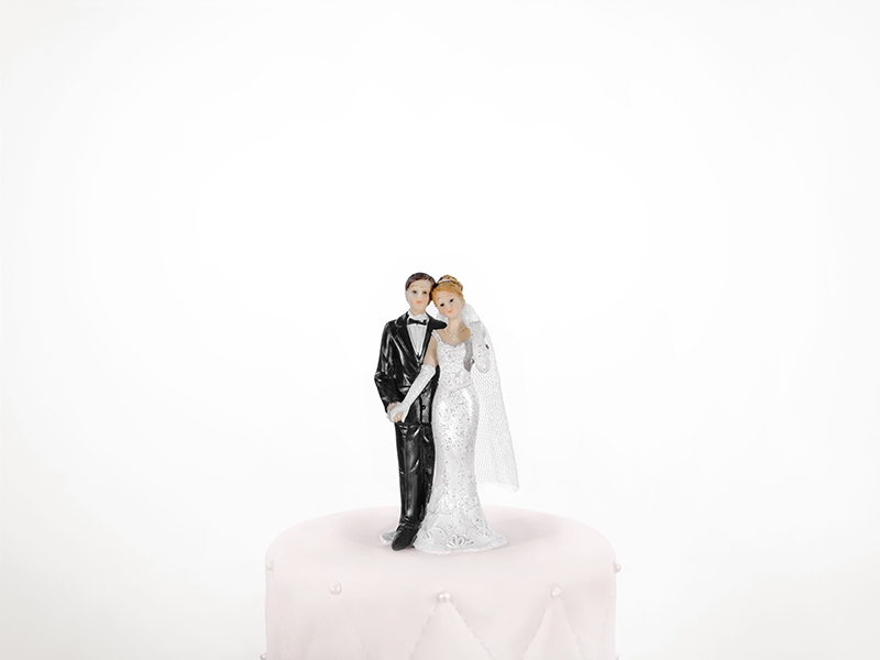 Obrázek k výrobku Svatební figurka Novomanželé držící se za ruku