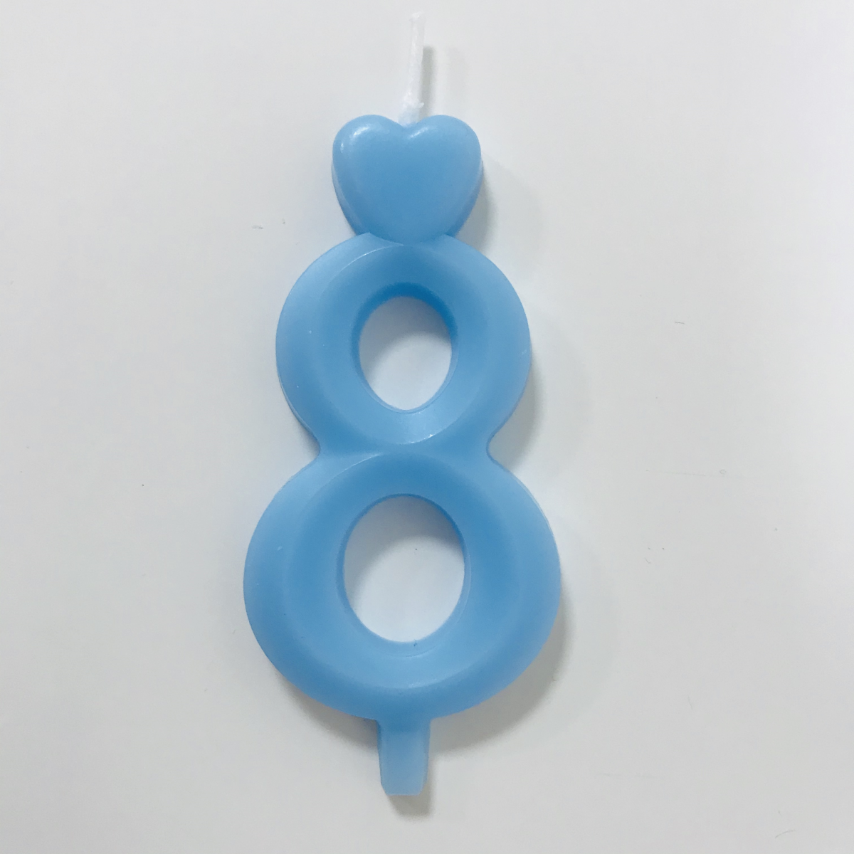 Obrázek k výrobku 18359 - Sviečka malé číslo "8" modrá (balenie 10 ks)