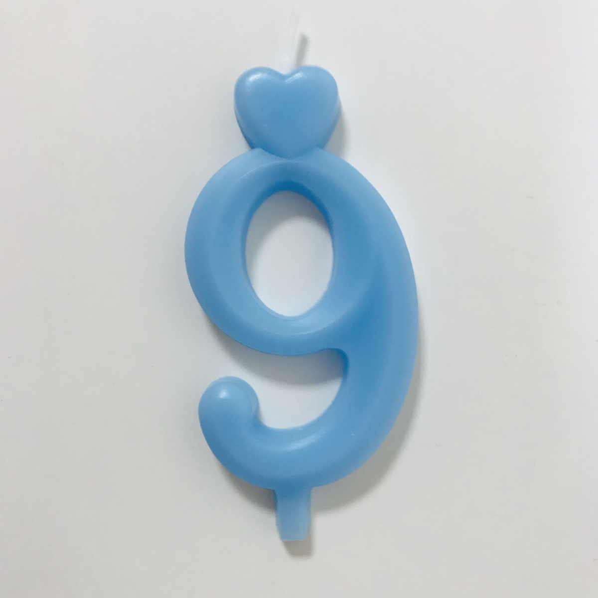 Obrázek k výrobku 18360 - Sviečka malé číslo "9" modrá (balenie 10 ks)