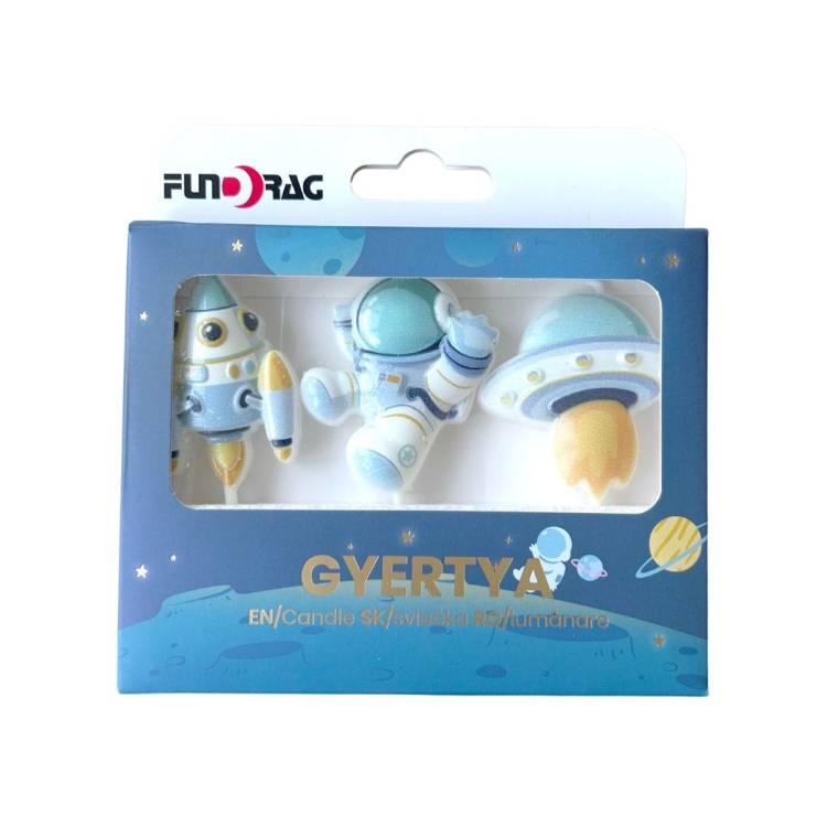 Obrázek k výrobku 27354 - Sviečky Vesmír (3 ks)