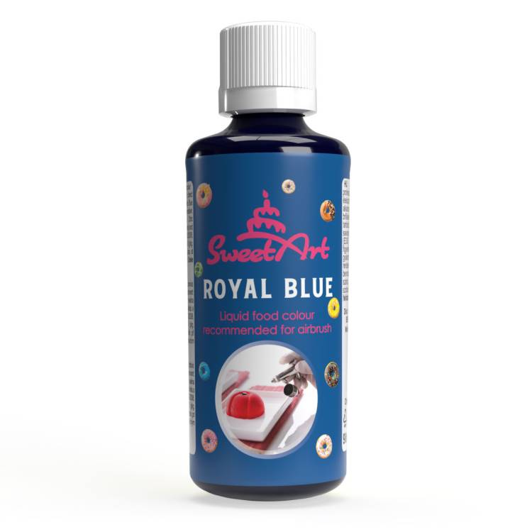 Obrázek k výrobku 25928 - SweetArt airbrush farba tekutá Royal Blue (90 ml)