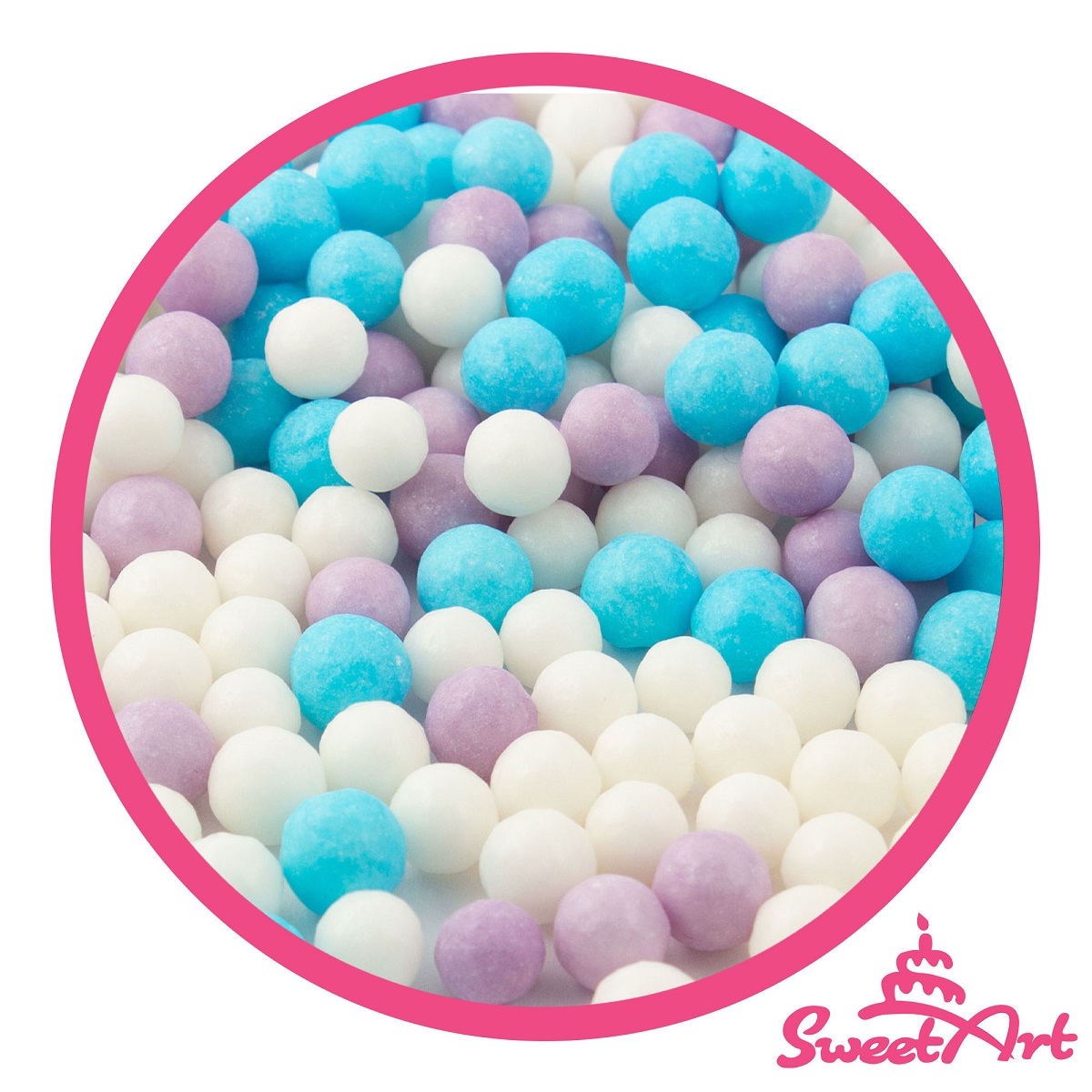 Obrázek k výrobku 24250 - SweetArt cukrové perly Elsa mix 7mm(1kg)