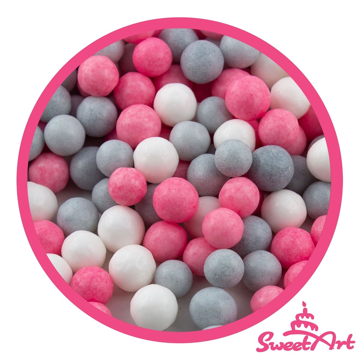Obrázek k výrobku 24256 - SweetArt cukrové perly Kitty mix 7mm (1kg)
