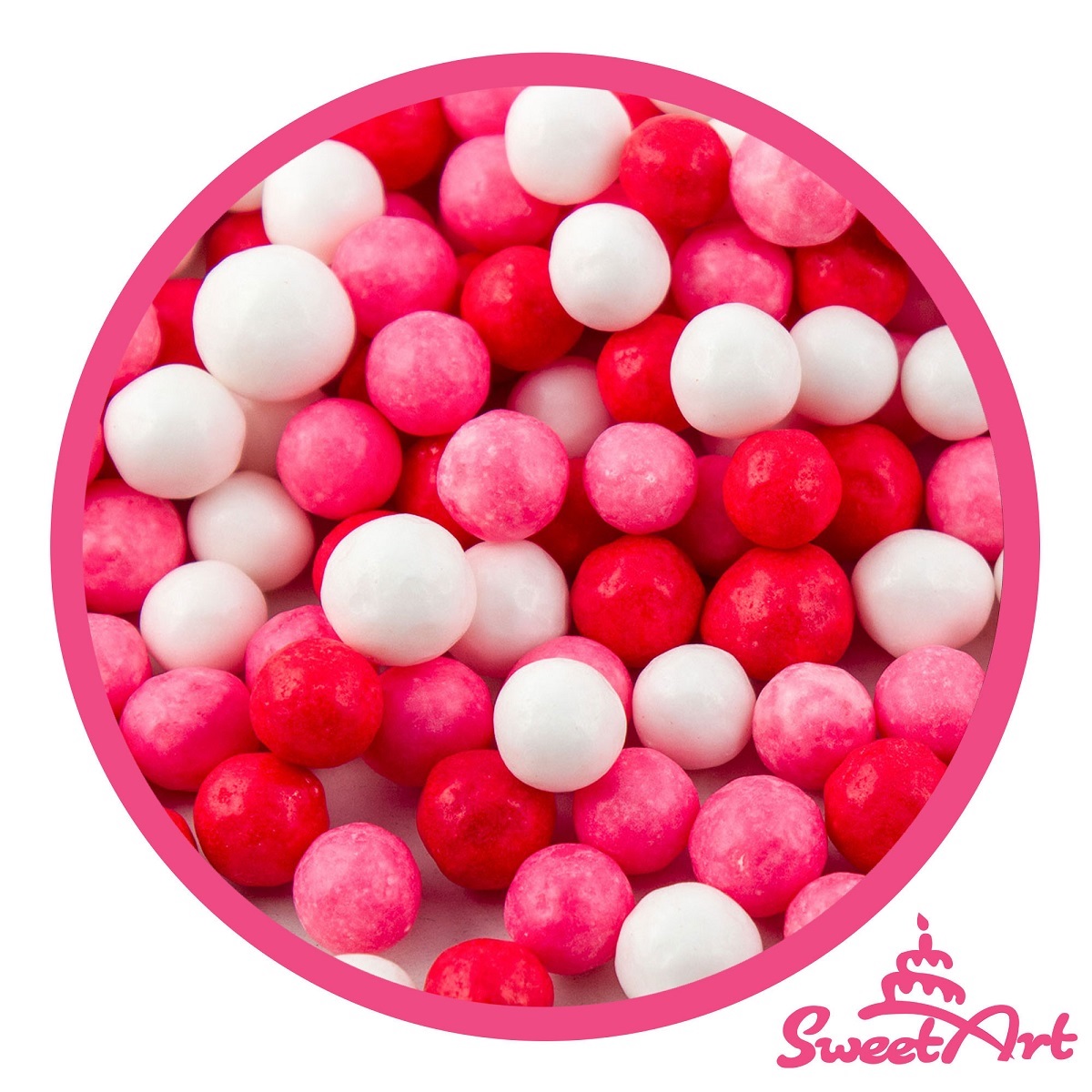 Obrázek k výrobku 24253 - SweetArt cukrové perly Love mix 7mm (1kg)