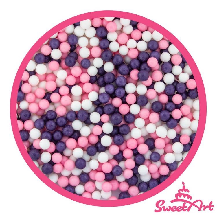 Obrázek k výrobku 24578 - SweetArt cukrové perly Princess mix 5 mm (80 g)