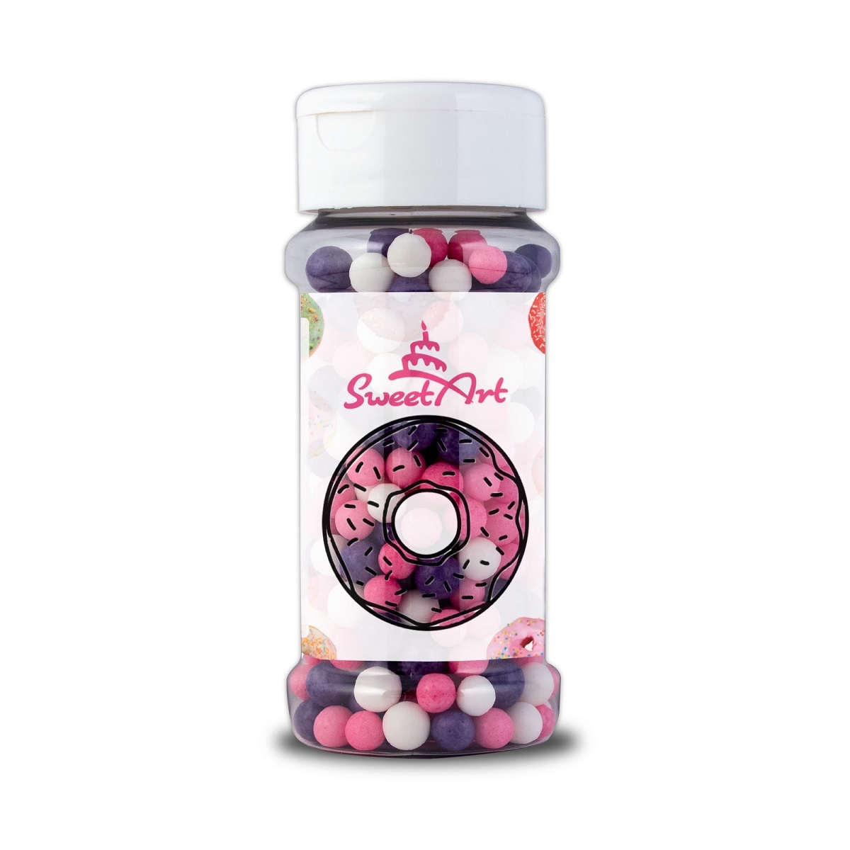 Obrázek k výrobku 24230 - SweetArt cukrové perly Princess mix 7 mm (80 g)