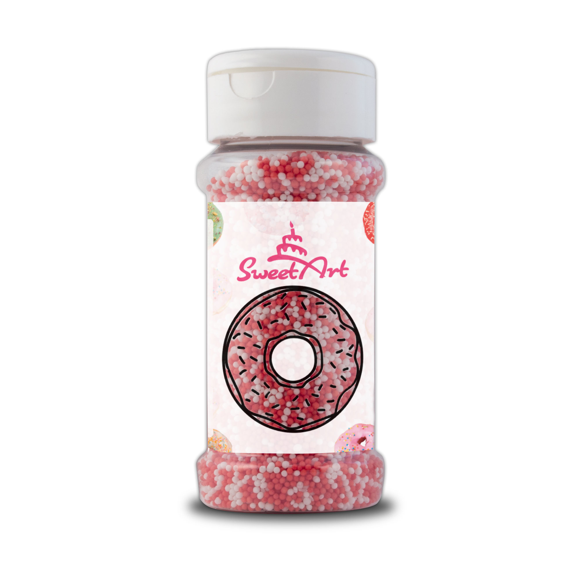 Obrázek k výrobku 24645 - SweetArt cukrový máčik biely a červený (90g)