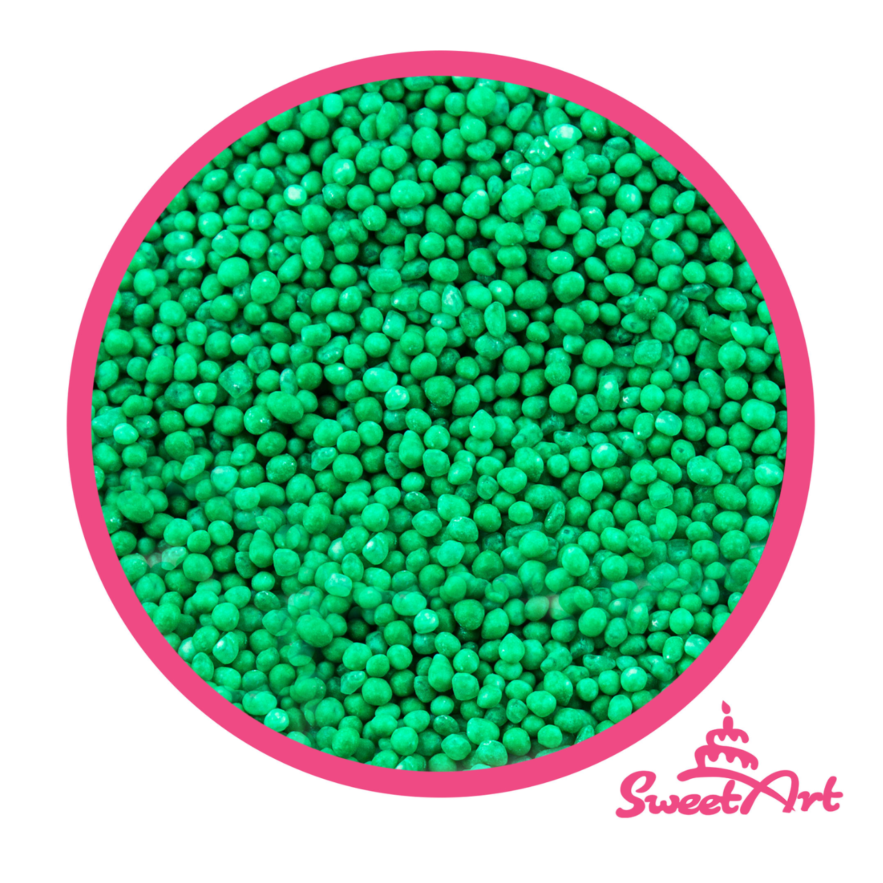 Obrázek k výrobku 24650 - SweetArt cukrový máčik vianočne zelený (1kg)